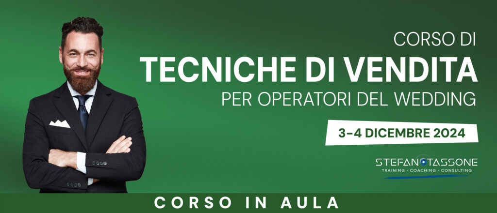 Corso di tecniche di vendita per operatori del wedding 